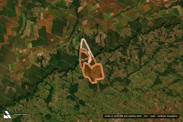 Imagem de satélite de FAZENDA MARACANÃ I em SANTO AFONSO - MT