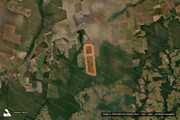 Imagem de satélite de Fazenda Sao Miguel I e II em NOVA MARILÂNDIA - MT