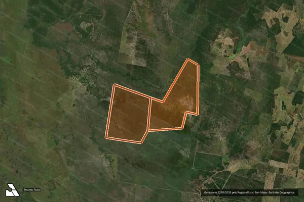 Imagem de satélite de Fazenda Lobo em POCONÉ - MT