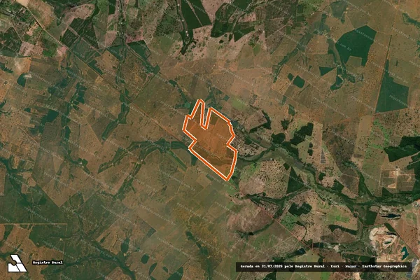 Imagem de satélite de Estancia Salmo 23 em POCONÉ - MT
