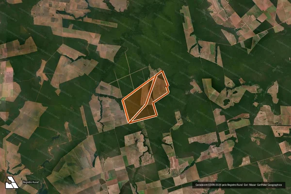 Imagem de satélite de FAZENDA LUZITANIA em NOVA MARINGÁ - MT