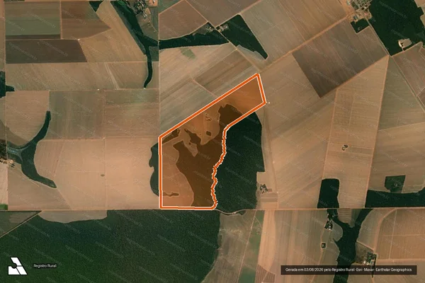Imagem de satélite de Fazenda Serrinha em TAPURAH - MT