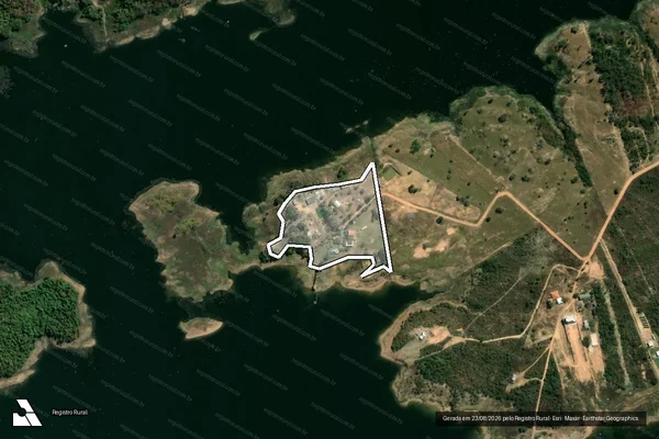 Imagem de satélite de Fazenda Santa Barbara em CHAPADA DOS GUIMARÃES - MT