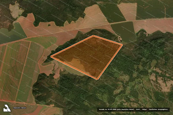 Imagem de satélite de Fazenda Sao Vicente em Itiquira - MT