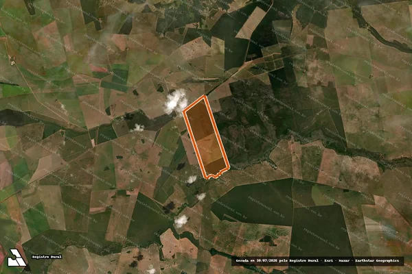 Imagem de satélite de Faz. Alcimar Triches e Aruanda II em ITIQUIRA - MT
