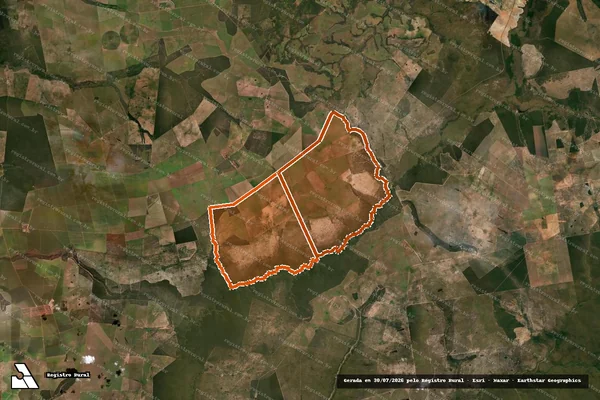 Imagem de satélite de FAZENDA CAMPO FELIZ em ITIQUIRA - MT