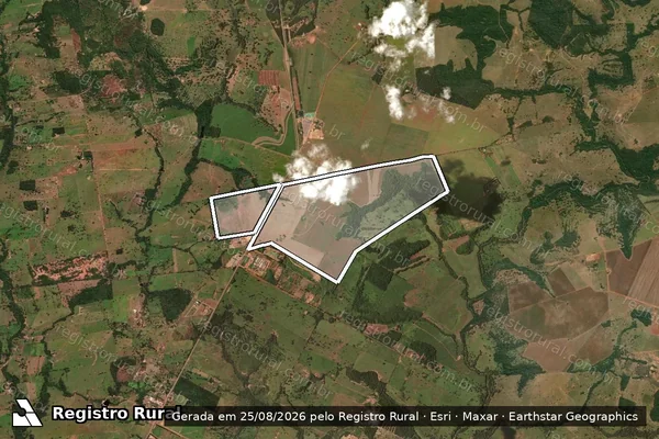 Imagem de satélite de FAZENDA SANTO ANTONIO em RONDONÓPOLIS - MT