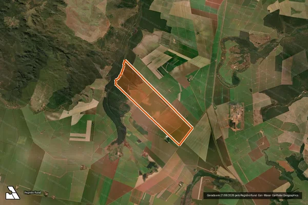 Imagem de satélite de FAZENDA TAQUARI - MAT 3.753 em ALTO TAQUARI - MT