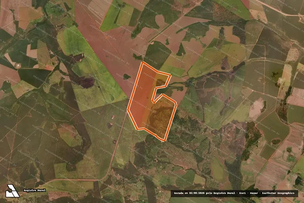 Imagem de satélite de FAZENDA PARAÍSO II em RIBEIRÃOZINHO - MT