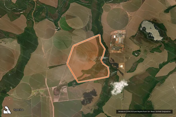 Imagem de satélite de FAZENDA MEDIANEIRA- PARCELA 01 em PRIMAVERA DO LESTE - MT