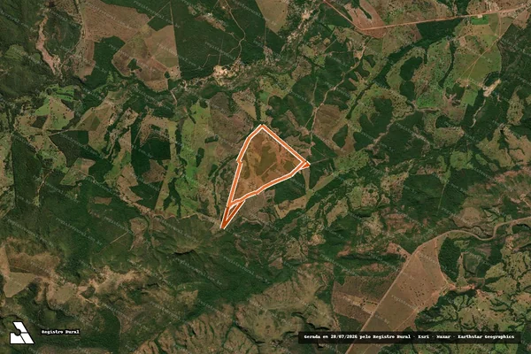 Imagem de satélite de Fazenda Morro Dos Pingas em POXORÉU - MT