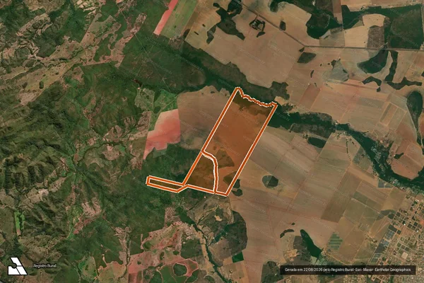 Imagem de satélite de Faz Olhos D Agua em NOVA XAVANTINA - MT