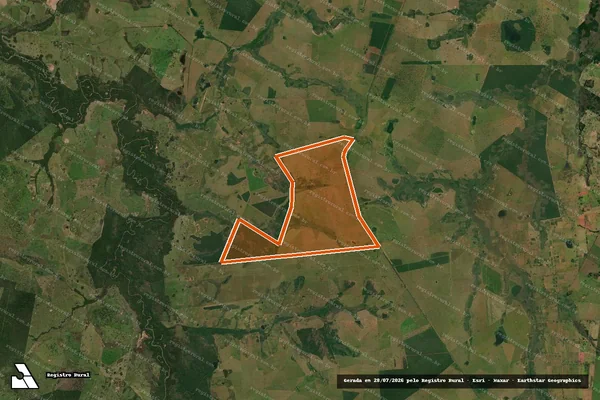 Imagem de satélite de Fazenda Costaneira em ANASTÁCIO - MS