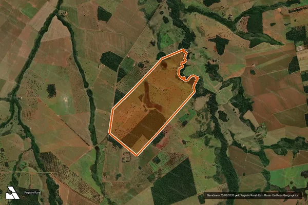 Imagem de satélite de Faz Nossa Senhora Aparecida em DOIS IRMÃOS DO BURITI - MS