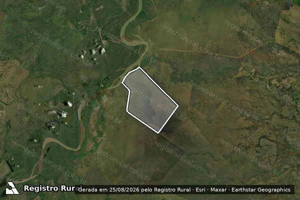 Imagem de satélite de FAZENDA PARAISO em CORUMBÁ - MS