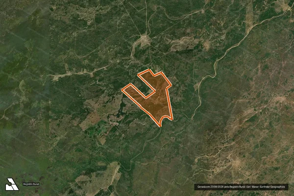 Imagem de satélite de Faz Primavera em CORUMBÁ - MS