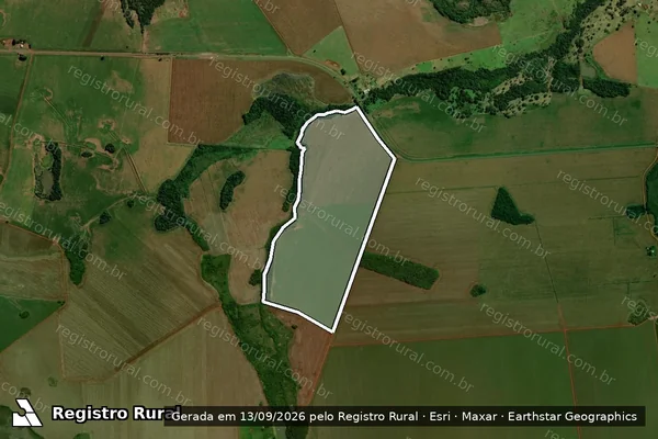 Imagem de satélite de Fazenda Estrela Do Buriti em SIDROLÂNDIA - MS