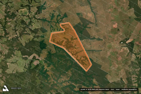 Imagem de satélite de Fazenda Chapeco em FIGUEIRÃO - MS