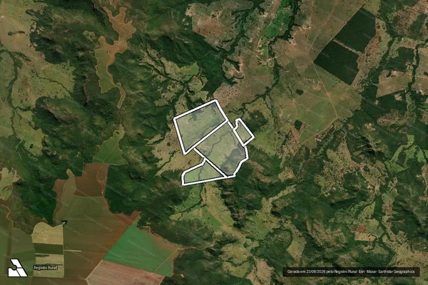 Imagem de satélite de Faz. Sta Laura Quinhão 1 A em SÃO GABRIEL DO OESTE - MS