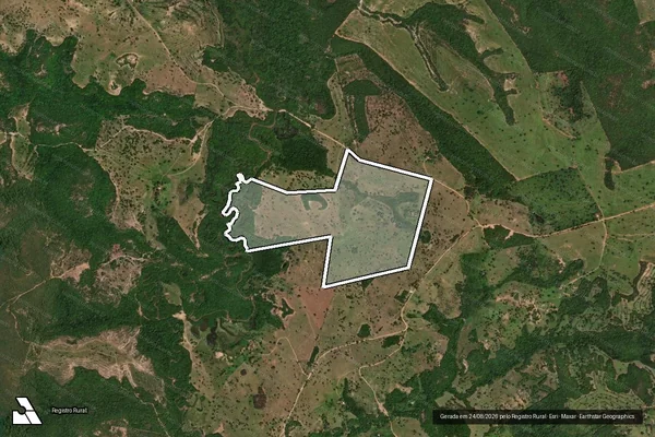 Imagem de satélite de Fazenda Santa Ana em CAMAPUÃ - MS