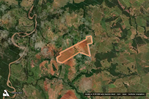 Imagem de satélite de FAZENDA NOVO HORIZONTE em COXIM - MS