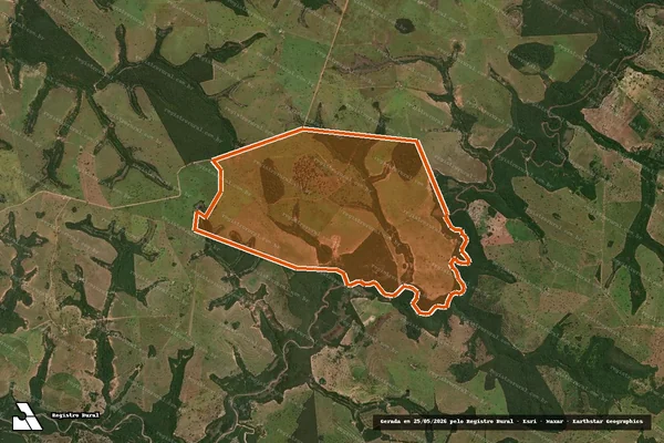 Imagem de satélite de Fazenda Agua Linpa em ALCINÓPOLIS - MS