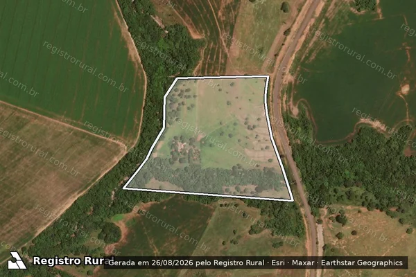 Imagem de satélite de Chácara Santa Luzia em RIO VERDE DE MATO GROSSO - MS