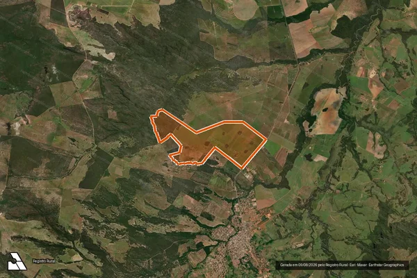 Imagem de satélite de Fazenda Boa Vista em RIO VERDE DE MATO GROSSO - MS