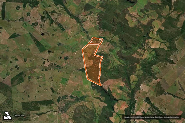 Imagem de satélite de Fazenda Piuva em RIO VERDE DE MATO GROSSO - MS