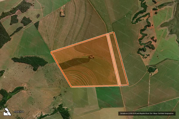 Imagem de satélite de FAZENDA ESTREITO DO BAÚS VI em COSTA RICA - MS