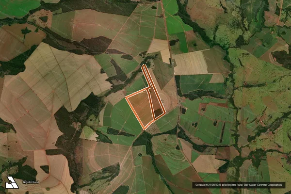 Imagem de satélite de FAZENDA ALVORADA em COSTA RICA - MS