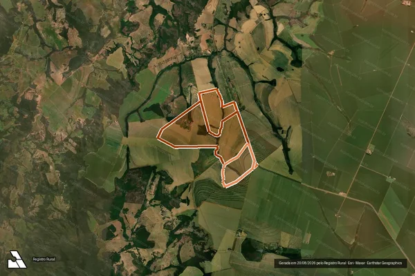 Imagem de satélite de FAZENDA NOVO HORIZONTE em SÃO GABRIEL DO OESTE - MS
