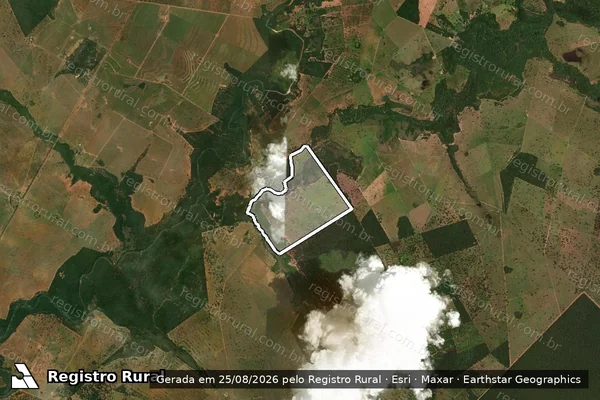 Imagem de satélite de Fazenda 2 De Ouro em ROCHEDO - MS