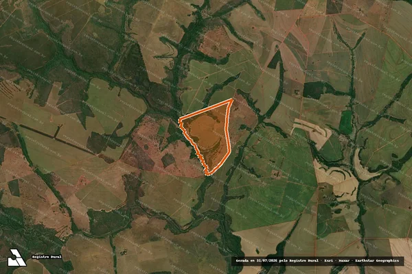 Imagem de satélite de Fazenda Cruz em APARECIDA DO TABOADO - MS