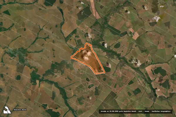 Imagem de satélite de Fazenda Moinho em INOCÊNCIA - MS