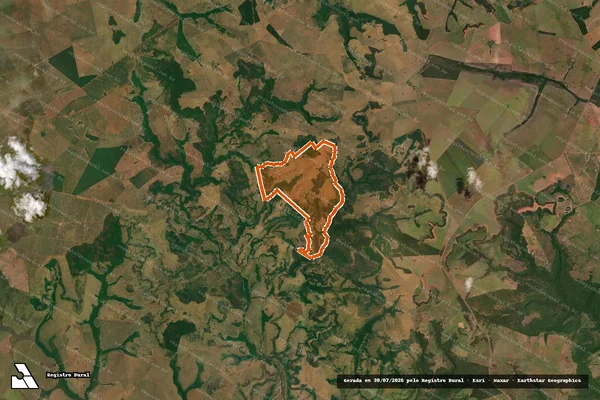 Imagem de satélite de FAZENDA PONTAL em INOCÊNCIA - MS