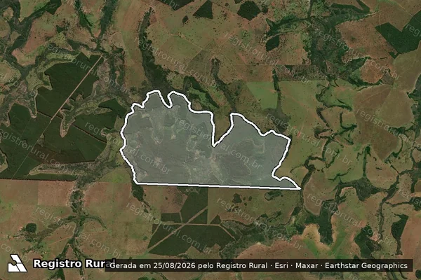 Imagem de satélite de FAZENDA PARAISO DO SUL em INOCÊNCIA - MS