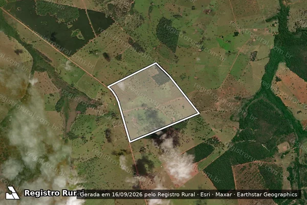 Imagem de satélite de Sitio Santa Luzia Ii em INOCÊNCIA - MS