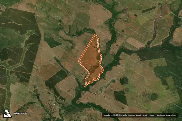 Imagem de satélite de FAZENDA AGUA CRISTALINA em INOCÊNCIA - MS