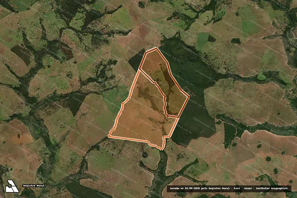 Imagem de satélite de Fazenda Capelinha em PARANAÍBA - MS