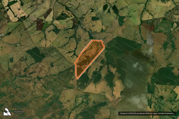 Imagem de satélite de Fazenda Tres Virtudes em GUIA LOPES DA LAGUNA - MS