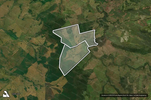 Imagem de satélite de FAZENDA SONHO MEU em JARDIM - MS