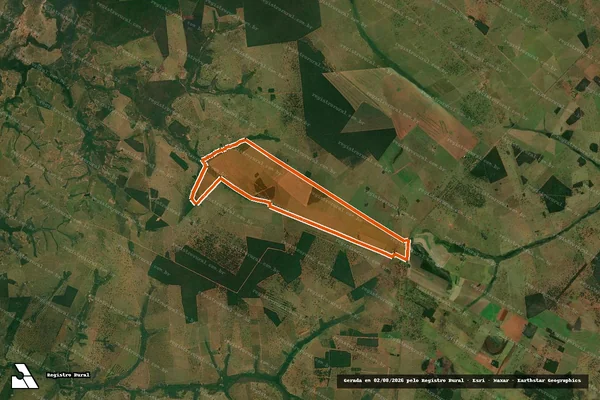 Imagem de satélite de FAZENDA NOVA ESPERANÇA em NIOAQUE - MS