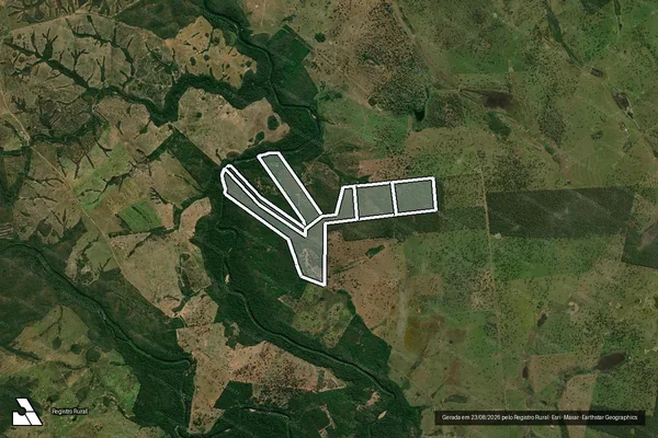 Imagem de satélite de Fazenda Alegria em NIOAQUE - MS