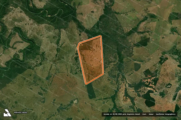 Imagem de satélite de FAZENDA ALVORADA em NIOAQUE - MS