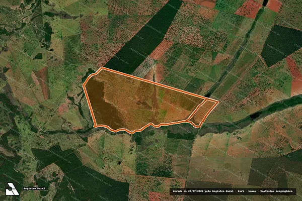 Imagem de satélite de Fazenda Ponderossa em NIOAQUE - MS