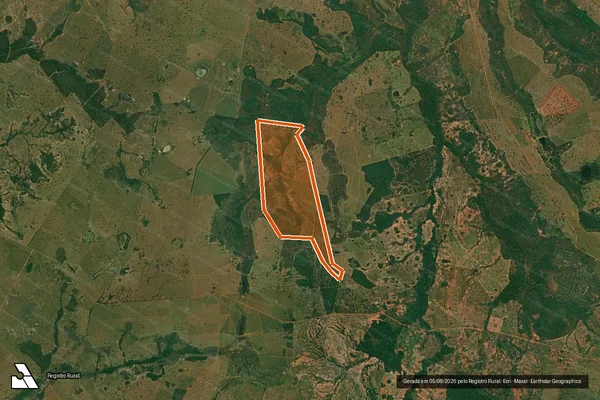 Imagem de satélite de FAZENDA AGUA LIMPA em NIOAQUE - MS