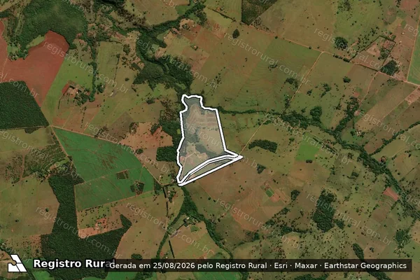 Imagem de satélite de FAZENDA MABUBA em JARAGUARI - MS