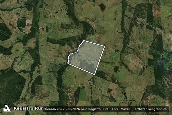 Imagem de satélite de Fazenda Capricho em NIOAQUE - MS