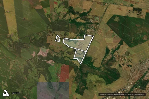 Imagem de satélite de Fazenda Sa Pe em CAMPO GRANDE - MS